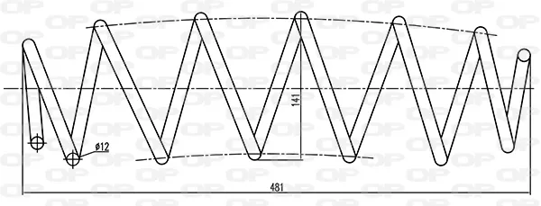 Muelle delantero CSR900900 Open Parts