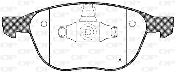 Pastillas de freno BPA108200 Open Parts