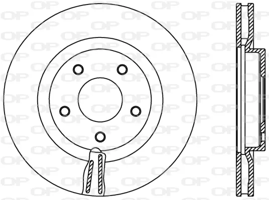 Disco de freno BDR240120 Open Parts