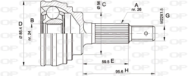 CVJ506710 Open Parts