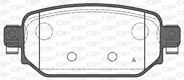Pastillas de freno traseras BPA173102 Open Parts
