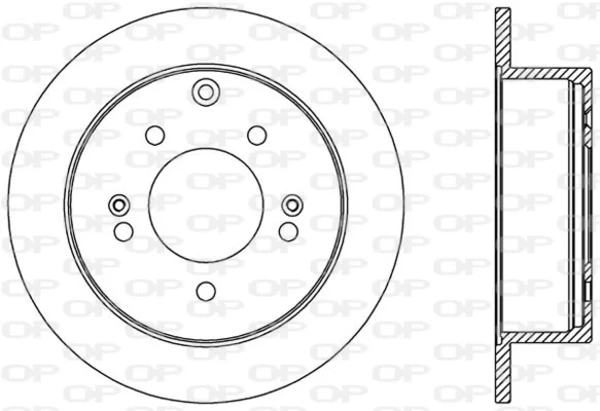 BDA2570.10 Open Parts Disco de freno trasero