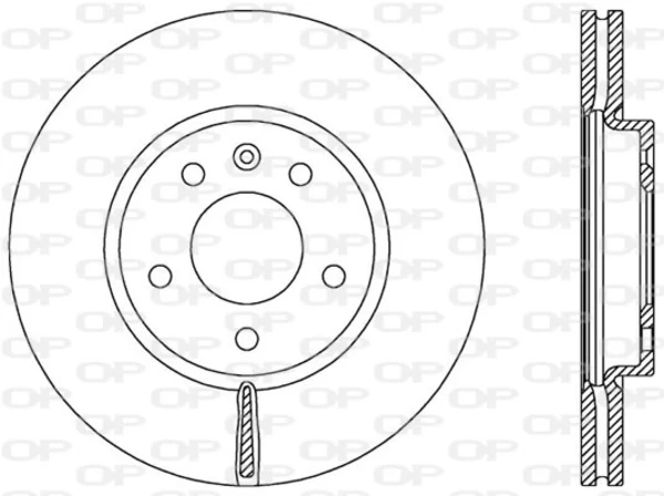 BDA2536.20 Open Parts freno de disco delantero