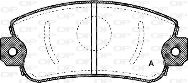 Pastillas de freno BPA037200 Open Parts