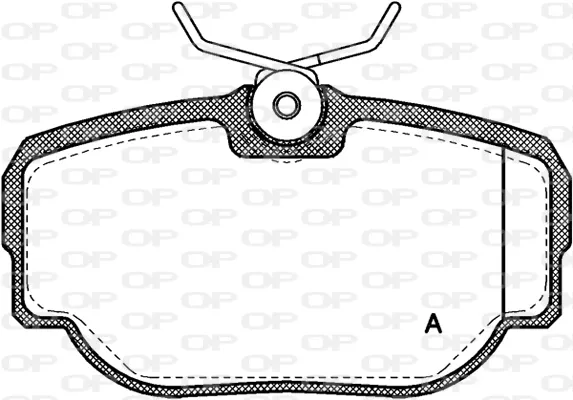Pastillas de freno traseras BPA057700 Open Parts