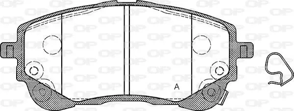 Pastillas de freno BPA185802 Open Parts