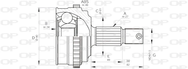 CVJ522010 Open Parts