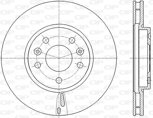 Disco de freno BDR284620 Open Parts