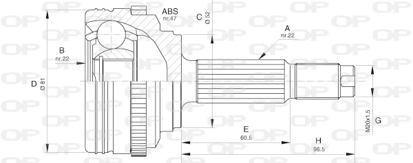 CVJ561710 Open Parts