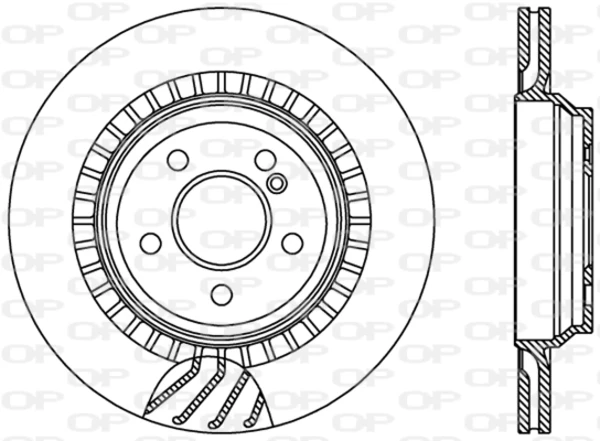 BDR2421.20 Open Parts Disco de freno trasero