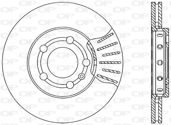 Disco de freno BDA173020 Open Parts