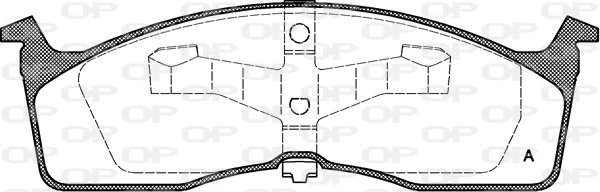 BPA0610.00 Open Parts Pastillas de freno delanteras