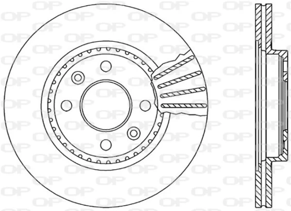 BDA1462.20 Open Parts freno de disco delantero