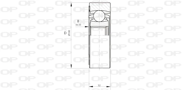 CVJ540820 Open Parts