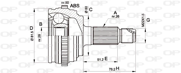 CVJ551010 Open Parts