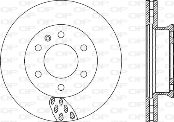 BDA2324.20 Open Parts freno de disco delantero