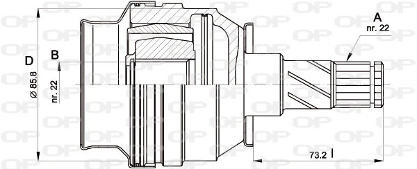 CVJ540720 Open Parts