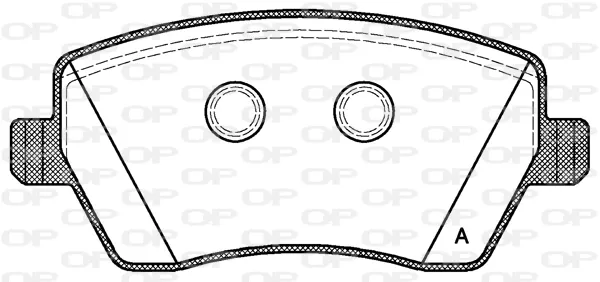 Pastillas de freno BPA098700 Open Parts