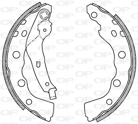 Zapatas de freno BSA202100 Open Parts