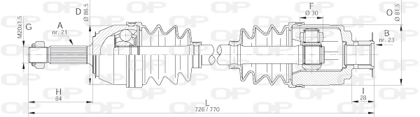 DRS616600 Open Parts