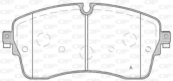 Pastillas de freno BPA181500 Open Parts
