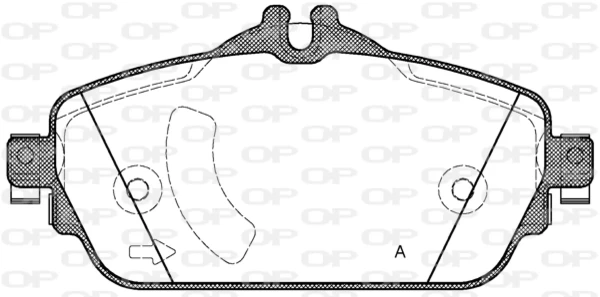 BPA1592.08 Open Parts pastillas de freno delanteras