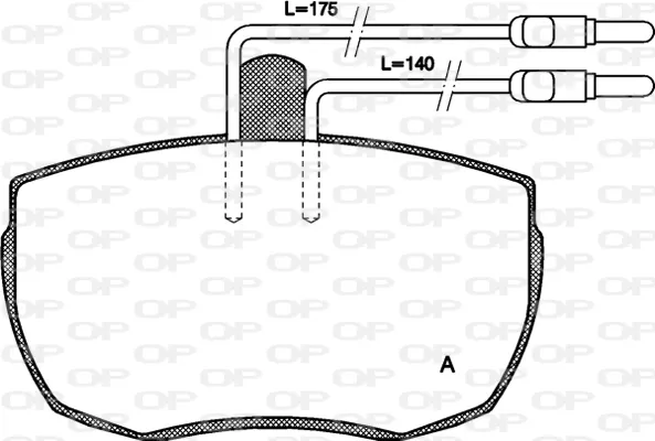 Pastillas de freno BPA005604 Open Parts