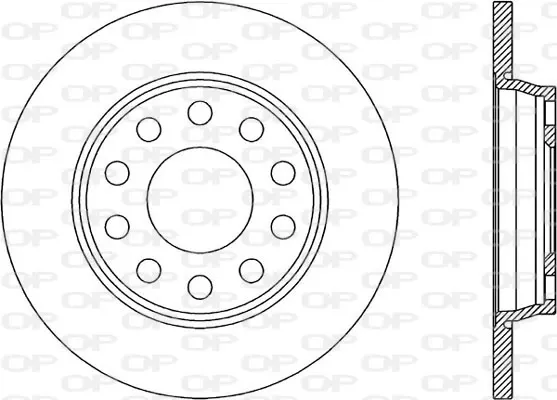 Disco de freno trasero BDR192310 Open Parts