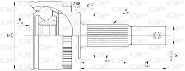 CVJ559610 Open Parts