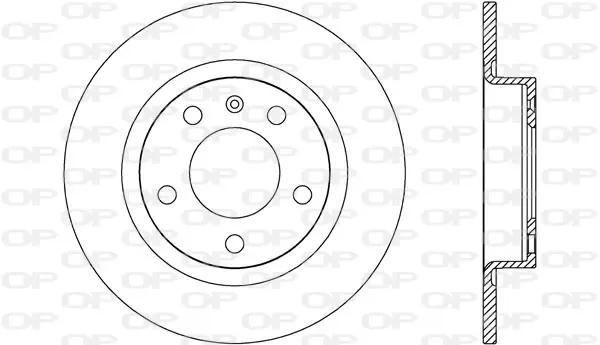 Disco de freno trasero BDA264910 Open Parts