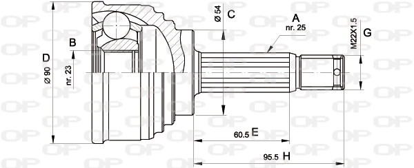 CVJ514710 Open Parts