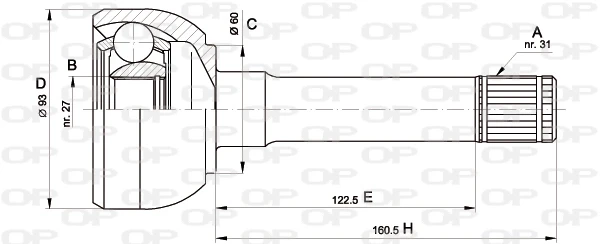 CVJ556210 Open Parts