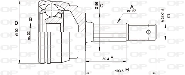 CVJ517210 Open Parts