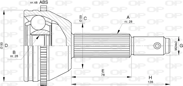 CVJ579010 Open Parts