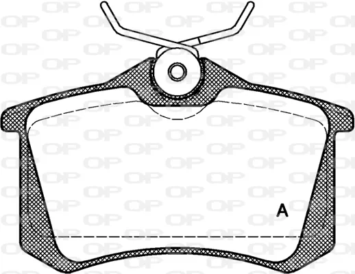 Pastillas de freno traseras BPA026301 Open Parts