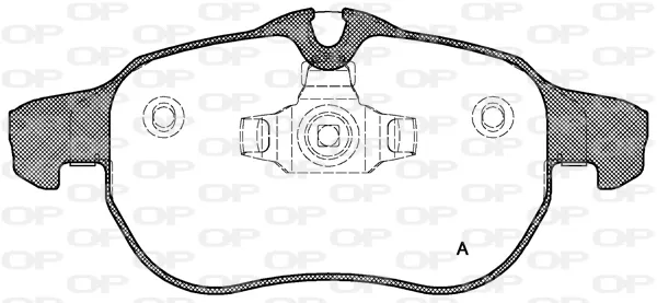 Pastillas de freno BPA088800 Open Parts