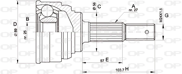 CVJ531910 Open Parts