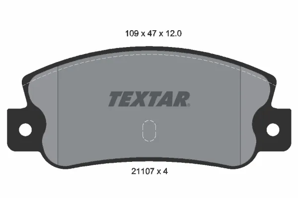 Pastillas de freno traseras 2110701 Textar