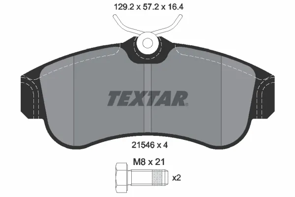 Pastillas de freno 2154601 Textar