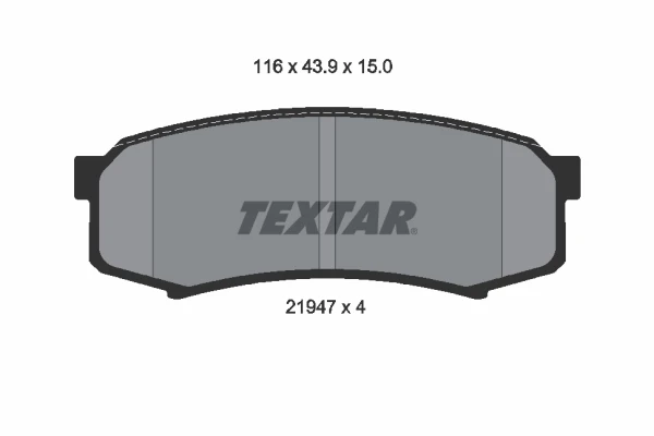 2194701 Textar pastillas de freno traseras