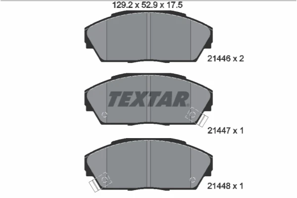 2144601 Textar pastillas de freno delanteras