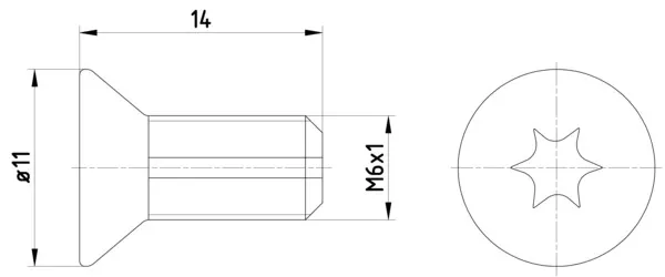 Tornillo de disco de freno TPM0012 Textar