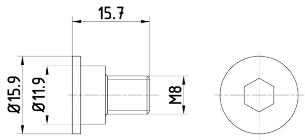 Tornillo de disco de freno TPM0003 Textar