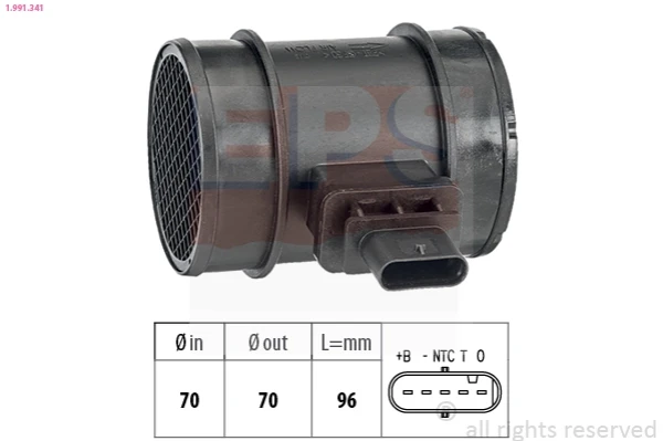 1.991.341 EPS sensor de flujo de aire/medidor de flujo (flujo de aire masibo)