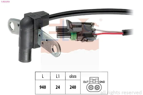 Sensor de cigüeñal 1953010 EPS