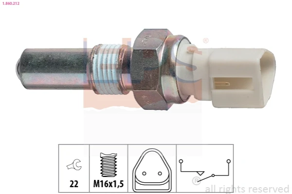 1.860.212 EPS interruptor, piloto de marcha atrás