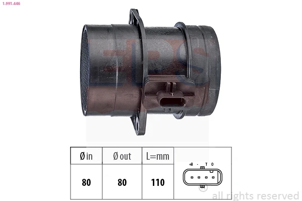 Medidor de masa de aire 03L906461A VAG