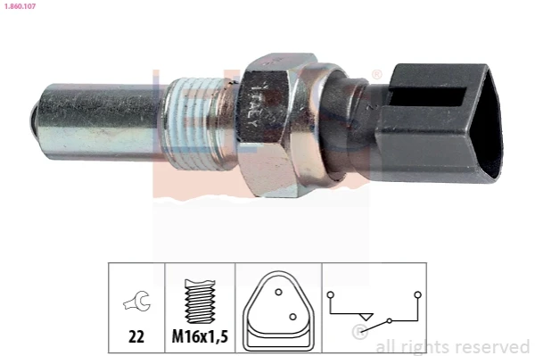 1.860.107 EPS interruptor, piloto de marcha atrás