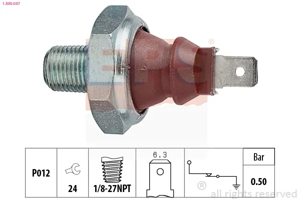 Sensor de presión de aceite AR27977 John Deere
