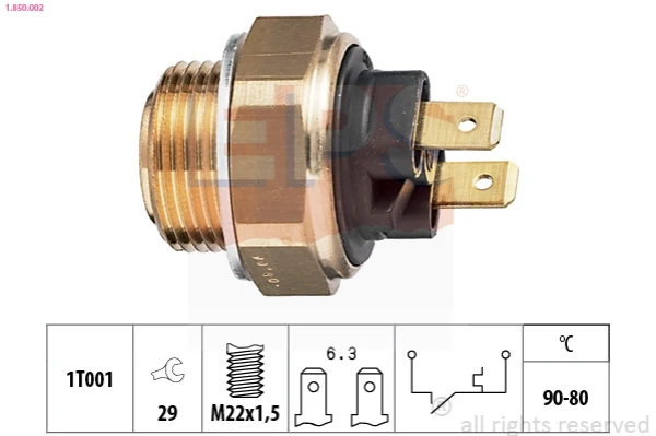 Sensor, temperatura del refrigerante (encendido el ventilador del radiador) Renault Master 1 (T)